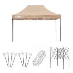 Foișor de grădină pliabil 3x4 m bej