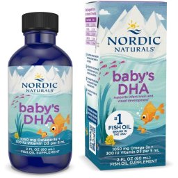 Baby's DHA Fish Oil - Ulei de Peste cu Vitamina D3 - Nordic Naturals - 60 ml