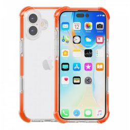 CELLECT Rezistent la șocuri silicon toc iPhone 16 portocaliu
