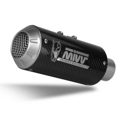 Sistem de evacuare complet 2x1 MIVV MK3 Carbon pentru KAWASAKI Z 650 2017-2023, KAWASAKI Ninja 650 2017-2023