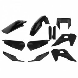 Kit plastice POLISPORT enduro Negru