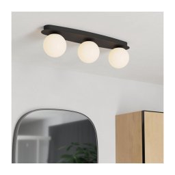 Eglo 902092 - Plafonieră LED pentru baie CASTROVIDO 3xG9/4,2W/230V IP44 neagră