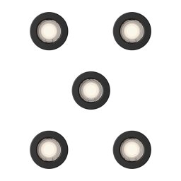 Philips - Set 5 buc. Spot încastrat PERIDOT 1xGU10/7W/230V negru