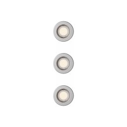 Philips - Set de 3 spoturi încastrate PERIDOT 1xGU10/7W/230V, argintiu