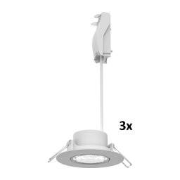 Philips - Set de 3 spoturi încastrate CILANTRO LED, compatibile cu dimmer, 5W/230V, 4000K, alb