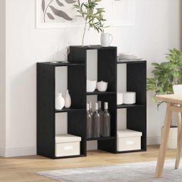 Bufet Stejar Negru 90 x 30 x 90 cm GartenMobel Dekor