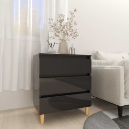 Servanta, negru extralucios, 60x35x69 cm, PAL GartenMobel Dekor