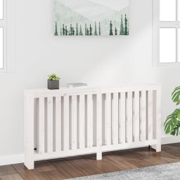 Masca pentru calorifer, alb, 169x19x84 cm, lemn masiv de pin GartenMobel Dekor