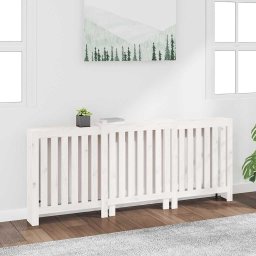 Masca pentru calorifer, alb, 210x21x85 cm, lemn masiv de pin GartenMobel Dekor