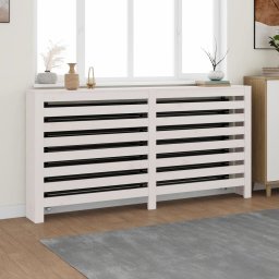 Masca pentru calorifer, alb, 169x19x84 cm, lemn masiv de pin GartenMobel Dekor