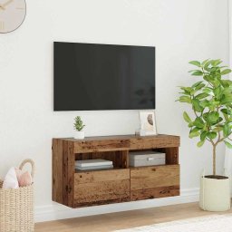 Dulap TV de perete Lemn Vechi 80 x 30 x 40 cm Lemn compozit GartenMobel Dekor