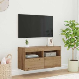 Dulap TV de perete Pe perete Stejar Artizanal 80 x 30 x 40 cm GartenMobel Dekor