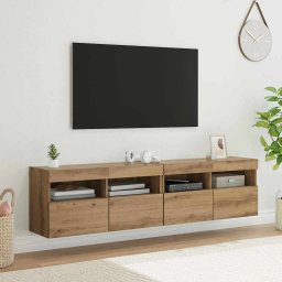 Dulapuri pentru TV 2 pcs Stejar Artizanal 80 x 30 x 40 cm GartenMobel Dekor