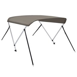 Parasolar barca Bimini cu 2 arcuri, gri, 180x150x110 cm GartenMobel Dekor