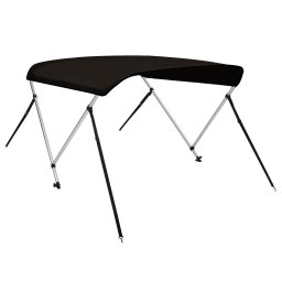 Parasolar barca Bimini cu 2 arcuri, negru, 150x120x110 cm GartenMobel Dekor