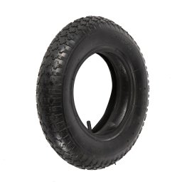Cauciuc cu camera Micul Fermier 3.50-8, profil floare, pentru roaba si utilaje