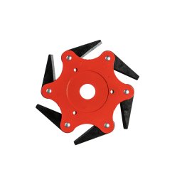 Disc pentru motocoasa Micul Fermier, 6 lame pliabile, 255 mm, prindere 25,4 mm