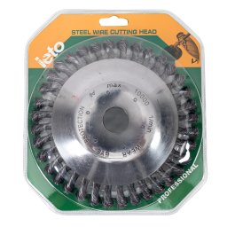 Disc perie din sarma pentru motocoasa 8" Micul Fermier, curatare pavele