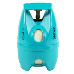 Butelie gaz camping reîncarcabila 2kg/5L Detoolz, usoara cu indicator nivel