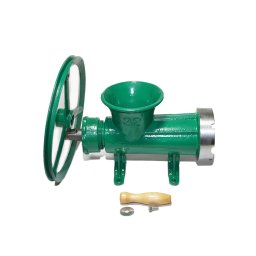 Masina de tocat carne din fonta Micul Fermier nr. 32, cu fulie si 1 sita