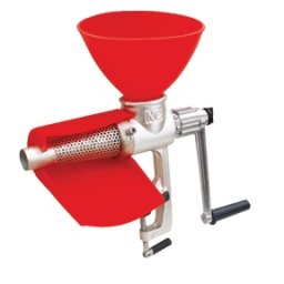 Masina manuala de tocat rosii Micul Fermier din fonta, cu sita inclusa