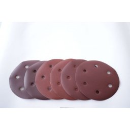 Set hartie abraziva 215 mm P120 cu 6 gauri pentru slefuitor, Micul Fermier
