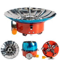 Aragaz de camping pliabil cu aprindere piezo, Micul Fermier, 145x145x120 mm