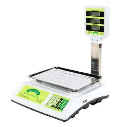 Cantar electronic Micul Fermier 50 kg cu afisaj dublu pe brat, tavita inox