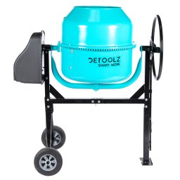 Betoniera electrica Detoolz 160L, 1000W, cu tambur robust si cadru pe roti