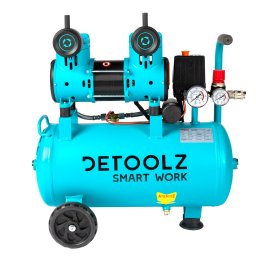 Compresor fara ulei Detoolz 24L, 1500W, 154 l/min, 8 bar, 2 prize aer