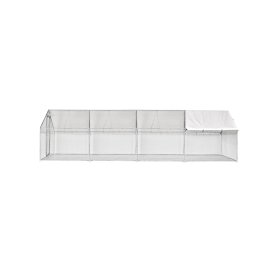 Tarc tip cotet pentru pasari 3x8x2 m, otel galvanizat, Micul Fermier
