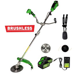 Motocoasa electrica Micul Fermier 20V brushless, 2x acumulator 4Ah, maner dublu