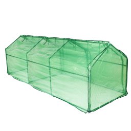 Mini-sera din polietilena 4x1x0,8 m, folie 140 g/mp UV4, Micul Fermier