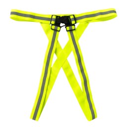 Ham reflectorizant Micul Fermier, verde neon, reglabil pentru vizibilitate sporita
