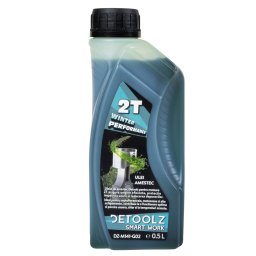 Ulei amestec 2T Detoolz 0.5L, performanta de iarna pentru motoare 2 timpi