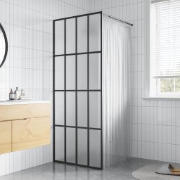 Paravan de dus walk-in, 80x195 cm, sticla securizata mata GartenMobel Dekor