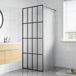 Paravan de dus walk-in, 90x195 cm, sticla securizata mata GartenMobel Dekor