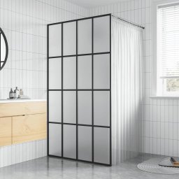 Paravan de dus walk-in, 100x195 cm, sticla securizata mata GartenMobel Dekor
