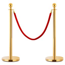 Set VIP stil bariera, 3 piese, auriu, otel inoxidabil GartenMobel Dekor
