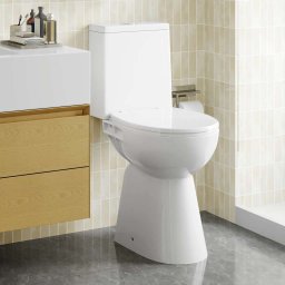 Toaleta fara bord 7 cm înaltime suplimentara închidere usoara ceramica alba GartenMobel Dekor