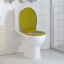 Capac WC cu închidere silentioasa, verde, oval GartenMobel Dekor