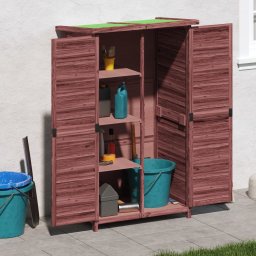 Magazie de unelte de gradina cafeniu 83x57x140cm lemn masiv pin GartenMobel Dekor
