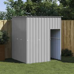 Cusca caine acoperis gri deschis 165x153x181 cm otel galvanizat GartenMobel Dekor