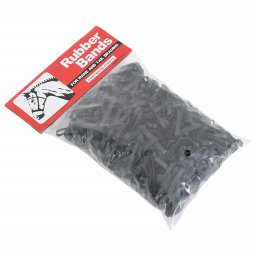 Benzi de împletit pentru cai, 500 buc., negru, silicon GartenMobel Dekor