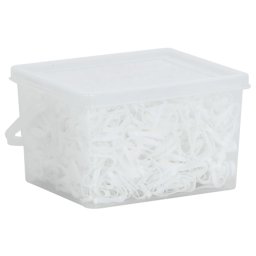 Benzi de împletit pentru cal, 2500 buc., alb, silicon GartenMobel Dekor