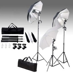 Set lumini studio: 24 wati cu trepiede si umbrele GartenMobel Dekor