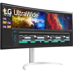 Monitor LED 38" 38BQ85C-W Ultrawide Curved QHD HDMI DP USB IPS 21:9