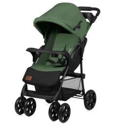 Carucior sport, Lionelo, Emma Plus, Cu tavita, 2 Suporturi pentru pahar, Geanta accesorii, Conform cu standardul european de securitate EN1888-1, Verde