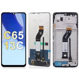 Display cu touchscreen si rama Xiaomi Poco M6 5G Negru OEM