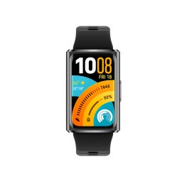 HUAWEI Band 11 Pro Black Matte Black Aluminum Alloy Case Black Fluoroelastomer Strap